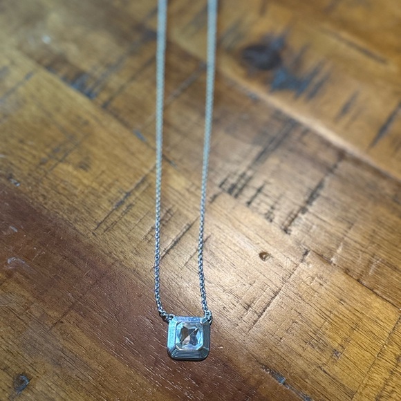 Lia Sophia Jewelry - Lia Sophia Elegant Silver Necklace with Crystal Pendant